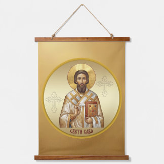 Tapisserie Suspendue T-Shirt à l'icône orthodoxe de Saint Sava