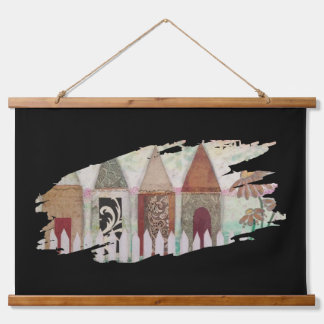 Tapisserie Suspendue Tapestry - Fenced Houses Brushstroke