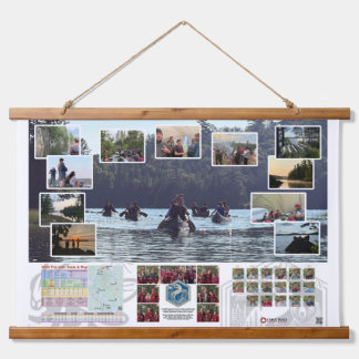 Tapisserie Suspendue Tapestry of Canoe Trails 2025 Canadian Trip