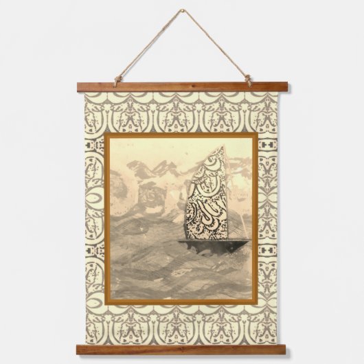 Tapisserie Suspendue Tapestry - Sepia Sail (Recto)