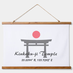 Tapisserie Suspendue Temple Kinkaku-ji Latitude Longitude