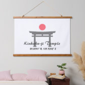 Tapisserie Suspendue Temple Kinkaku-ji Latitude Longitude (Chambre à coucher)