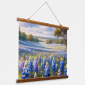 Tapisserie Suspendue Texas Bluebonnet Meadow Landscape (Angulaire)