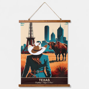 Tapisserie Suspendue Texas Travel : Tout est plus grand au Texas