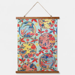 Tapisserie Suspendue Textile japonais Kimono vintage (Bingata)