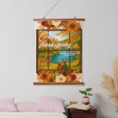 Tapisserie Suspendue Thanksgiving Wood Topped Wall Tapestry (Chambre à coucher)