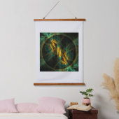 Tapisserie Suspendue The Eye of the Jungle Abstract (Chambre à coucher)