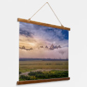 Tapisserie Suspendue The Last Light at the Tetons (Angulaire)