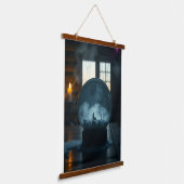 Tapisserie Suspendue The Man in the Globe – Mystical Surreal Wall Tapes (Angulaire)