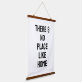Tapisserie Suspendue There's No Place Like Home Quote (Angulaire)