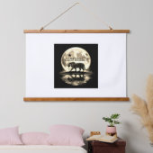 Tapisserie Suspendue Tiger Silhouette (Chambre à coucher)