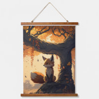 Tiny Guardian d'automne : Renard de dessin dans Ru
