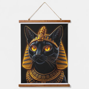Tapisserie Suspendue Toile Pharaon Chat-Akhenaten.