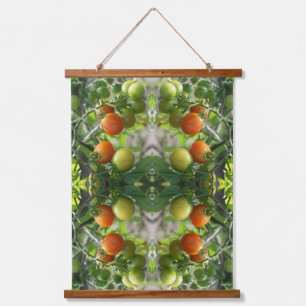 Tapisserie Suspendue Tomates Cerises de Jardin Abstrait Nature