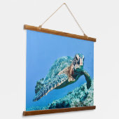 Tapisserie Suspendue Tortue de mer verte (Angulaire)