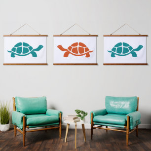 Tapisserie Suspendue Tortue de mer vintage