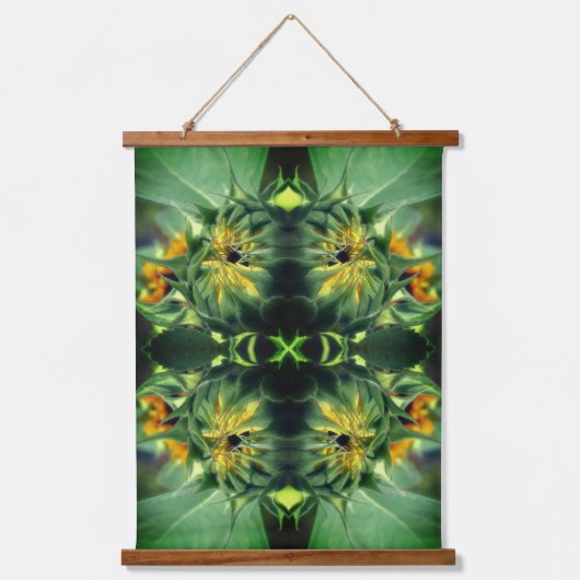 Tapisserie Suspendue Tournesol se dépliant Abstrait (Recto)
