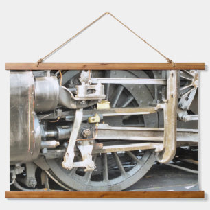 TAPISSERIE SUSPENDUE TRAINS À VAPEUR