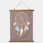 Tapisserie Suspendue Tribal Dreamcatcher Boho Brown (Recto)