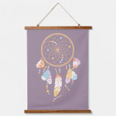 Tapisserie Suspendue Tribal Dreamcatcher Boho Purple (Recto)