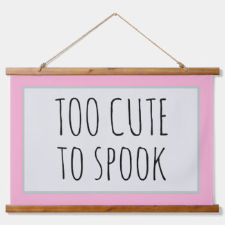 Tapisserie Suspendue Trop mignon pour effrayer décoration Halloween ros