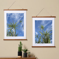 Tropical Palm Trees Twain Quote Bleu et Blanc