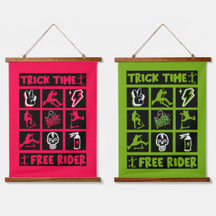 Tapisserie Suspendue Trottinette Freestyle Trick