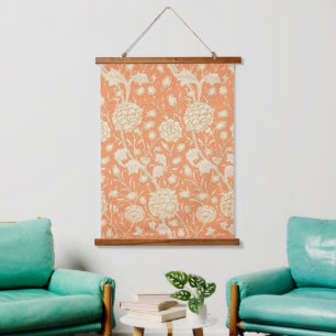 Tapisserie Suspendue Tulipe sauvage de William Morris, Art floral orang