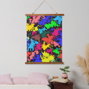 Tapisserie Suspendue Twirl coloré Abstrait /