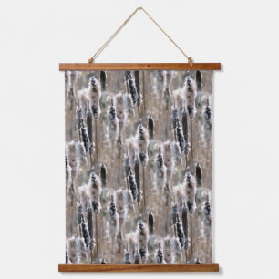 Tapisserie Suspendue Typhas duveteux motif de la nature