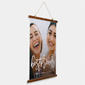 Tapisserie Suspendue Typographie de script Bestfriends Photo (Angulaire)