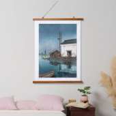 Tapisserie Suspendue ukiyoe - hasui - m02 - Ushibori sous la pluie - (Chambre à coucher)