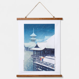 Tapisserie Suspendue ukiyoe - hasui - m07 - Neige du printemps -