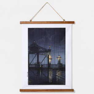 Tapisserie Suspendue Ukiyoe hasui n13 Pont Shin Ohashi