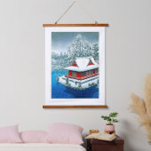 Tapisserie Suspendue Ukiyoe - hasui - No.26 Neige au parc Inokashira - (Chambre à coucher)