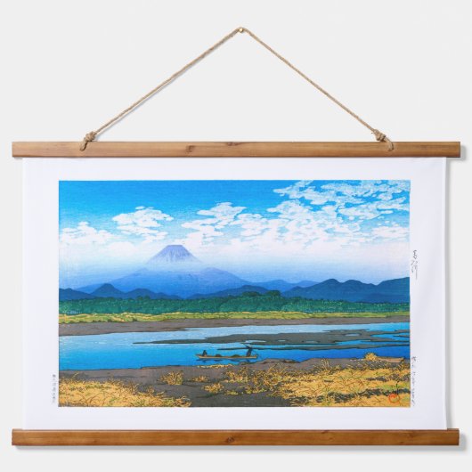 Tapisserie Suspendue ukiyoe - hasui - No.37 Banyù fleuve - (Devant)