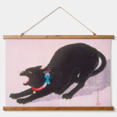 Tapisserie Suspendue Ukiyoe [komei] 01 Chat noir baisant (Devant)