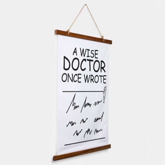Tapisserie Suspendue Un Docteur Sage Une Fois Écrit - Drôle Docteur cit (Angulaire)