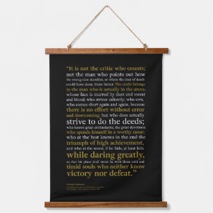 Tapisserie Suspendue Un homme dans l'arène par Teddy Roosevelt