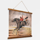 Tapisserie Suspendue Un Interprète De Cirque À Cheval De Voûte (Angulaire)