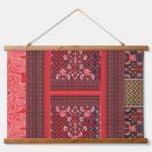 Tapisserie Suspendue un tableau rouge et noir au coeur rouge (Recto 2)