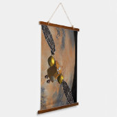 Tapisserie Suspendue Un vaisseau Spacecraft Orbitant Mars. (Angulaire)