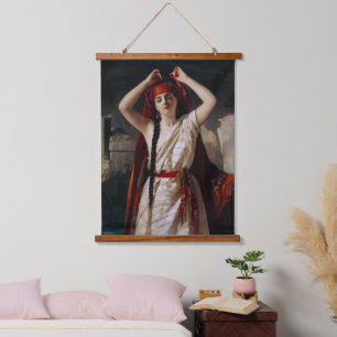 Tapisserie Suspendue Une Égyptienne Se Préparant Pour Le Bain