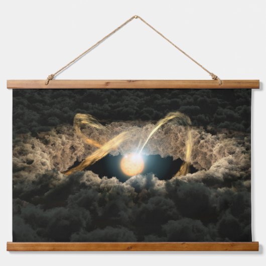 Tapisserie Suspendue Une Étoile Entourée D'Un Disque Protoplanétaire (Devant)