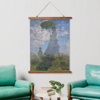 Une femme avec un parasol | Paysage français