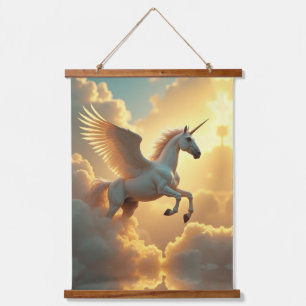 Tapisserie Suspendue Unicorn 26"x36" vertical (Portrait), un volet