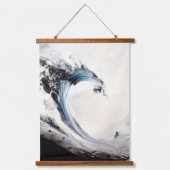 Tapisserie Suspendue Vague bleue encrée (Recto)