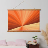 Tapisserie Suspendue Vanille rouge orange Abstraite moderne Fractale gr (Chambre à coucher)