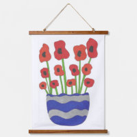 Vase of Poppies Poster d'art contemporain Imprimer