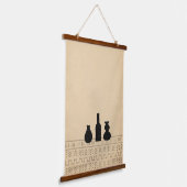 Tapisserie Suspendue Vases boho Abstraites (Angulaire)